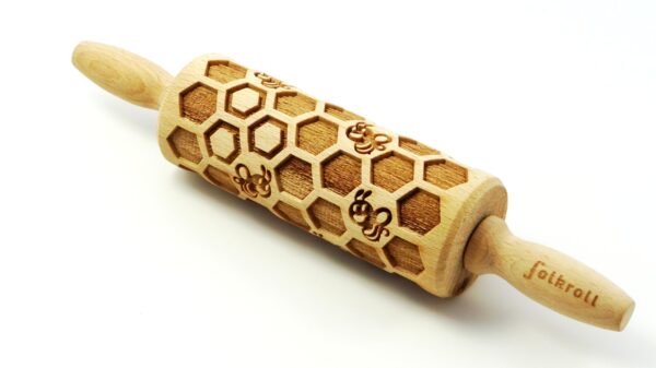 decoratie-deegrol 23cm Honeycomb