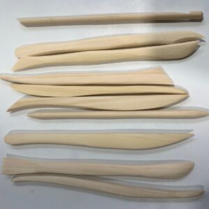 houten boetseerspatels 10 st 15 cm