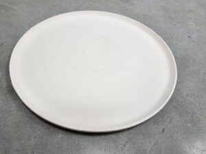 biscuit bord (steengoed tot 1280°C) 27,5 cm