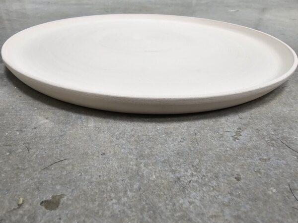 biscuit bord (steengoed tot 1280°C) 27,5 cm