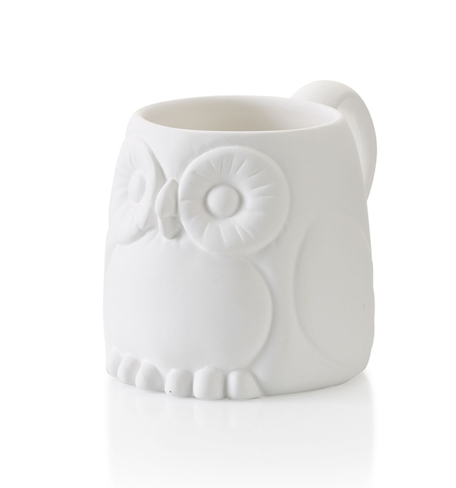 Beker uil , H 9.5 cm, diam. 9 cm, 300 ml