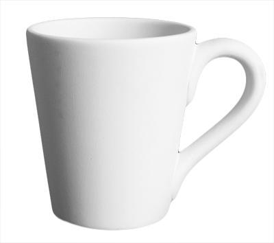 Koffiemok met oor, H 10 cm, diam. 8,5cm, 250 ml