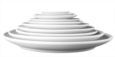 PLAT DESSERTBORD ZONDER RAND 25 CM