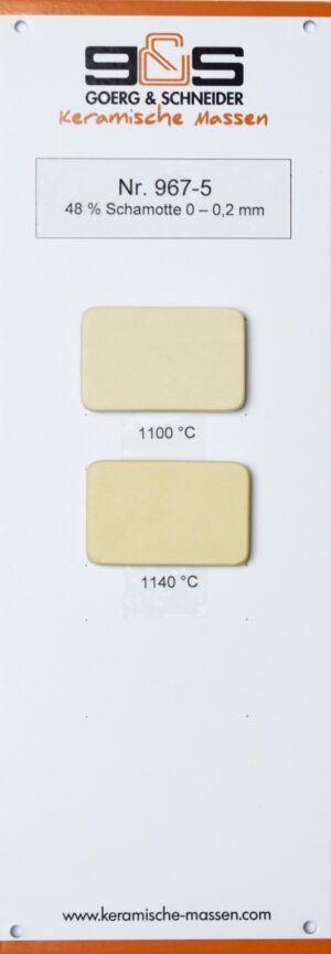 967-5 VUURVASTE KLEI GEEL GOERG AND SCHNEIDER