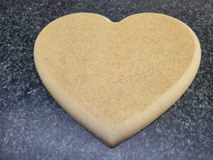 BK12-L drukmal MDF hartvormig groot