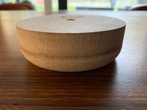 BK2-15drukmal MDF kom 15 cm afgerond , dikte 36mm