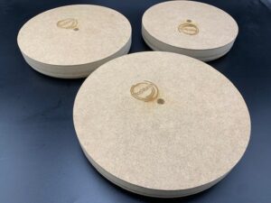 BK2-17drukmal MDF kom 17 cm afgerond , dikte 36mm
