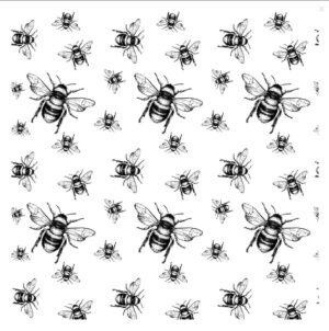 underglaze transfer bumblebee black 33 cm x 48 cm SANBAO