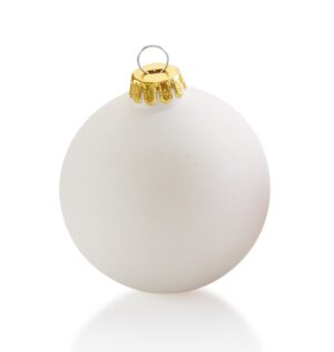 KERSTBAL MET HAAKJE KLEIN 6.5 CM