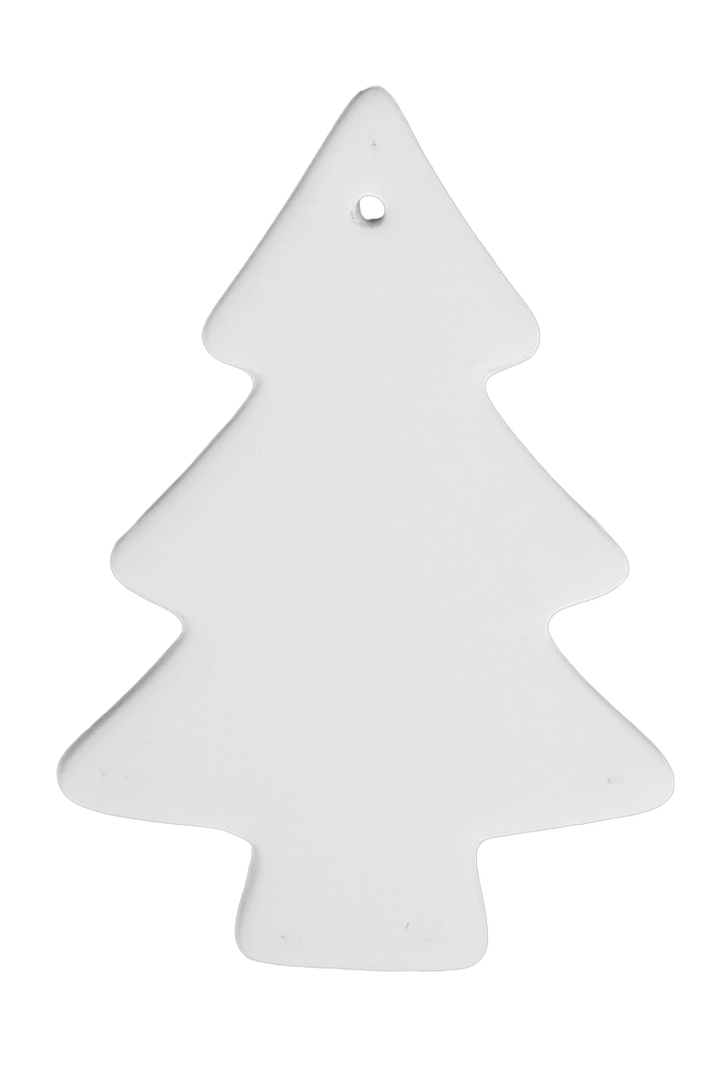 Kerstboom plat 12.5 x 8.5 cm
