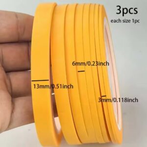 afplak tape 3 stuks ( 13 mm-6mm-3mm)